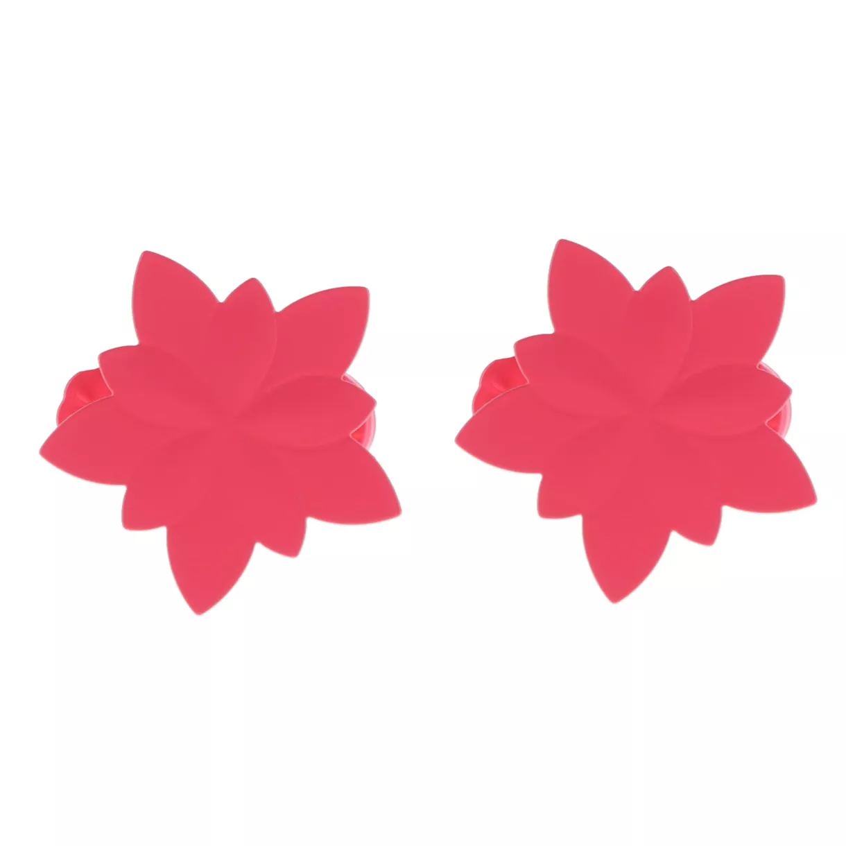 eminza Lot de 2 pinces rideaux Nymphéas Rose fuchsia