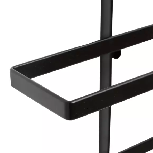 Eminza Lot De 2 Porte-bouteilles Muraux Métal 12 Emplacements (H139 Cm) Léo Noir