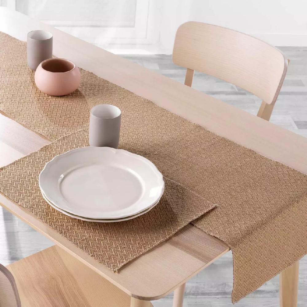 eminza Lot de 2 sets de table jute (33 x 45 cm) Modalie Beige