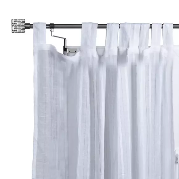 Eminza Lot De 2 Supports Fix'vit (L180 - D20 Mm) Argent