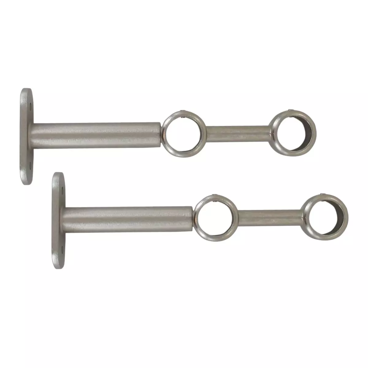 eminza Lot de 2 supports tringles doubles extensibles (L150 - L195 / D20 mm) Jim Argent