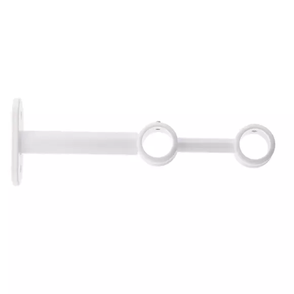 Eminza Lot De 2 Supports Tringles Doubles (L150 / D20) Jim Blanc Mat