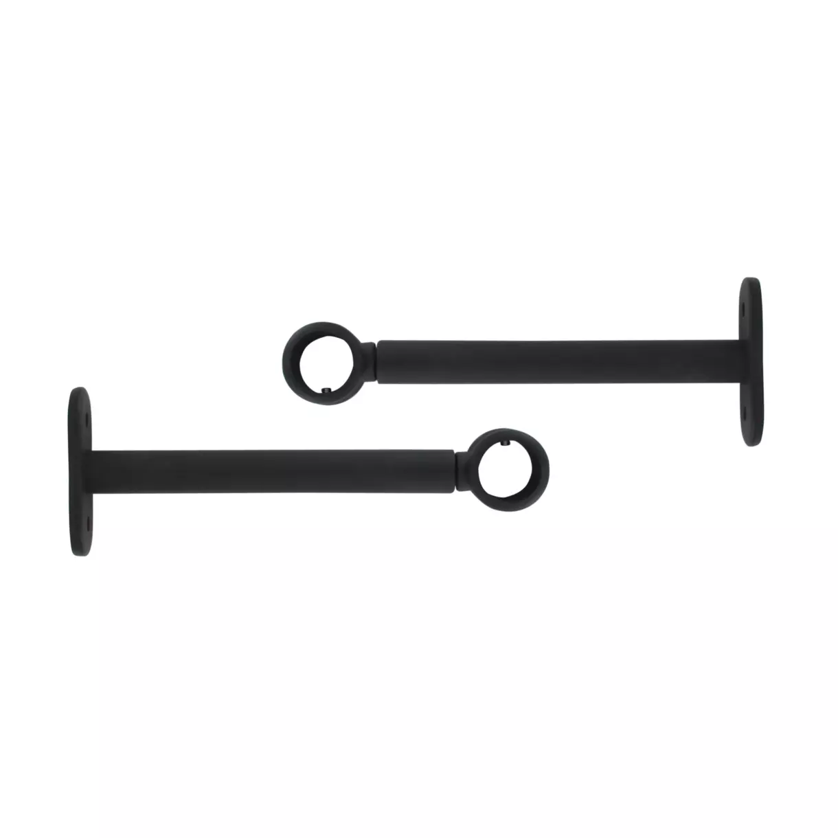 eminza Lot de 2 supports tringles extensibles (L150 - L190 / D20 mm) Jim Noir mat