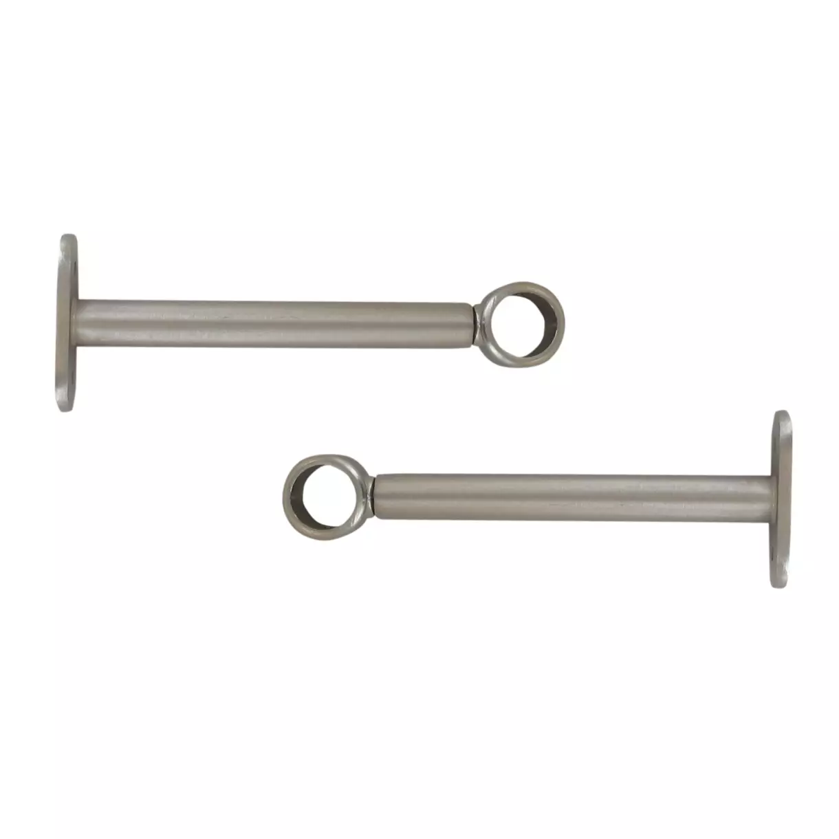 eminza Lot de 2 supports tringles extensibles (L150 - L195 / D20 mm) Jim Argent