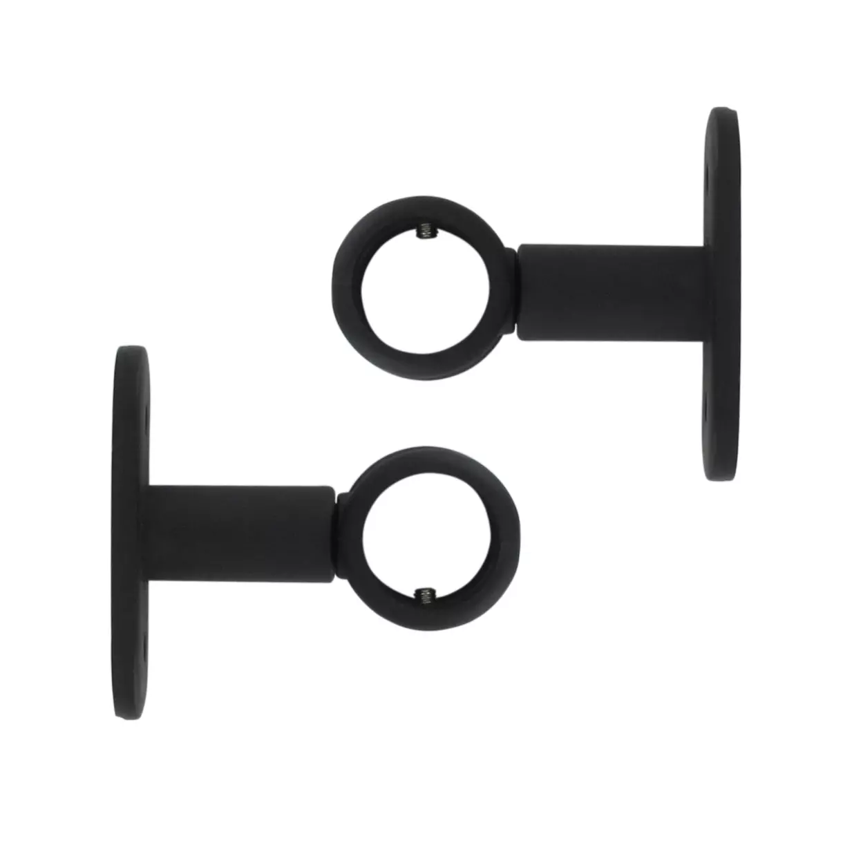 eminza Lot de 2 supports tringles (L50 / D20 mm) Jim Noir mat
