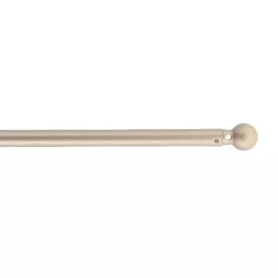 Eminza Lot De 2 Tringles Voilage Extensibles Rondes (L40 à 600 Cm) Rona Or