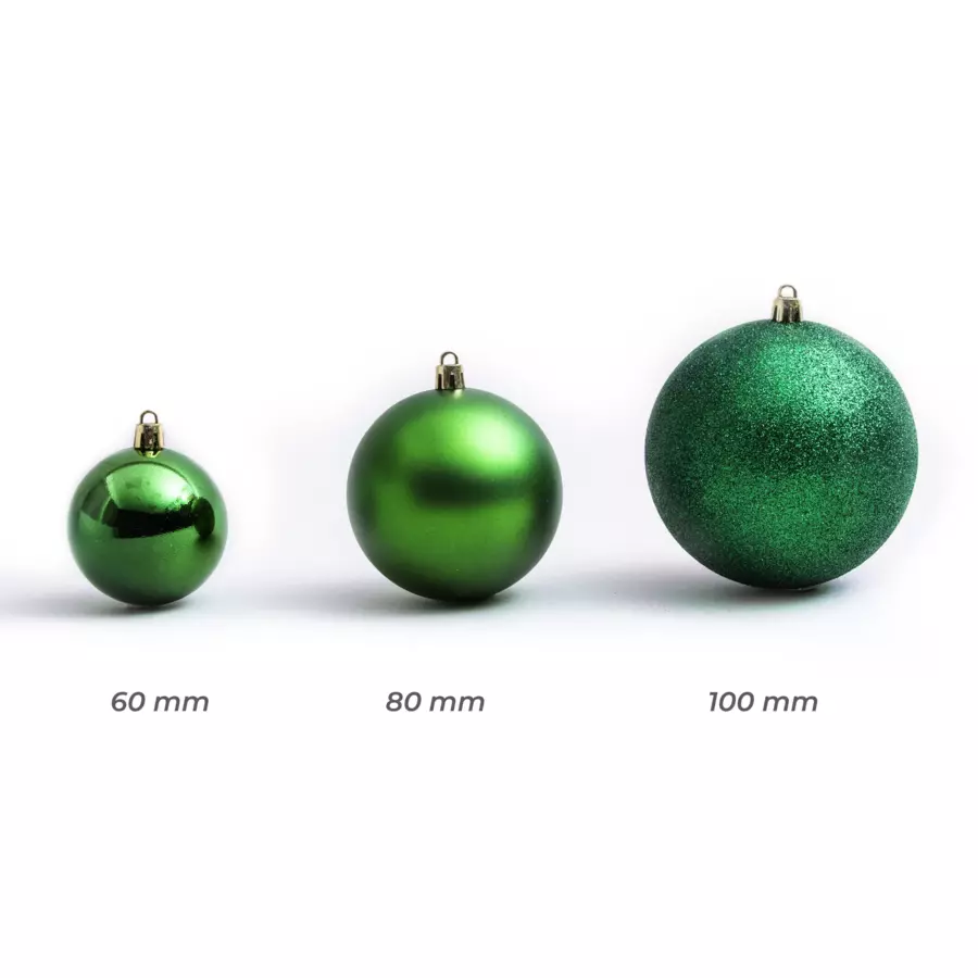Eminza Lot De 20 Boules De Noël Assorties New Alpine Vert Sapin