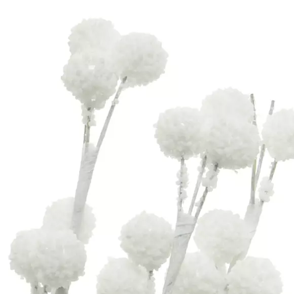 Eminza Lot De 3 Branches De Baies (15 Cm) Artiqua Blanc