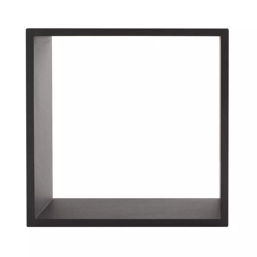 Eminza Lot De 3 étagères Bois (H15-20-25 Cm) Cube Noir