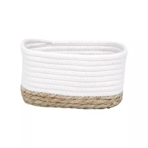 Eminza Lot De 3 Paniers De Rangement (H13 Cm) Timeless Blanc