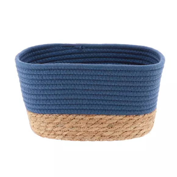 Eminza Lot De 3 Paniers De Rangement (H13 Cm) Timeless Bleu Indigo