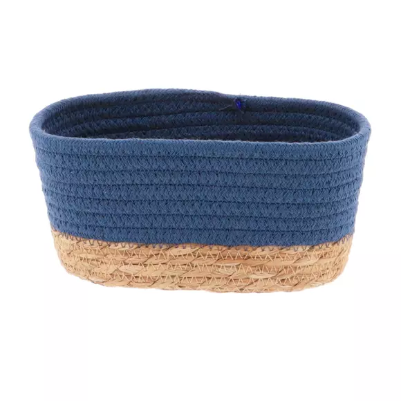 Eminza Lot De 3 Paniers De Rangement (H13 Cm) Timeless Bleu Indigo