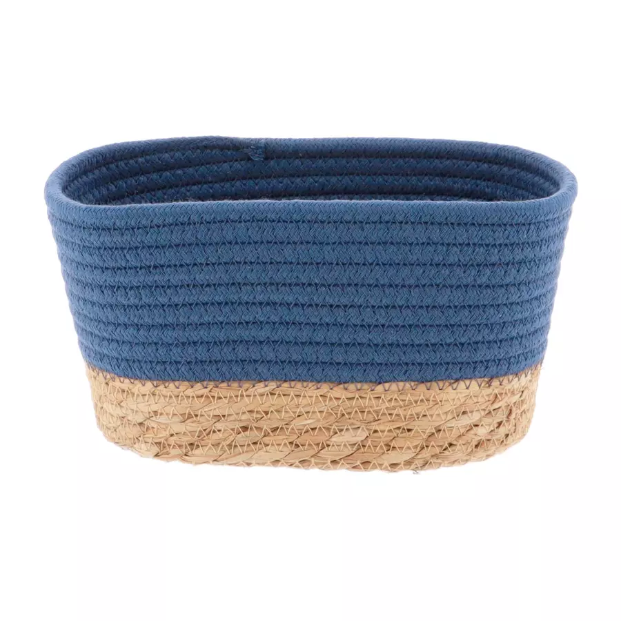 Eminza Lot De 3 Paniers De Rangement (H13 Cm) Timeless Bleu Indigo