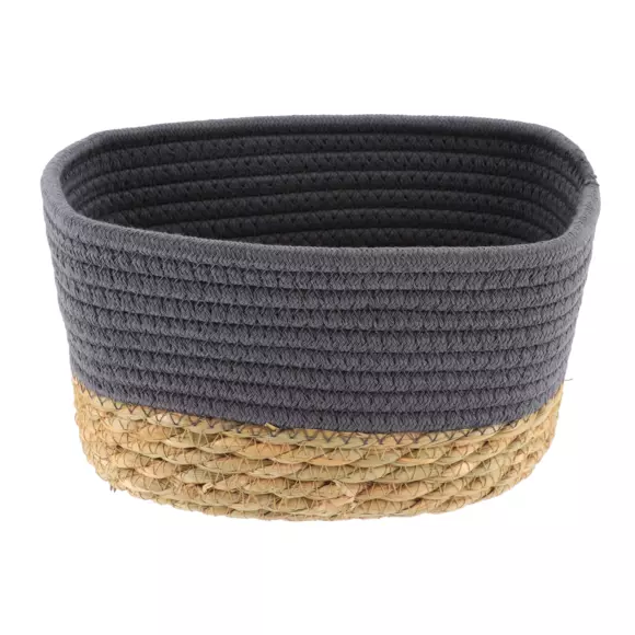 Eminza Lot De 3 Paniers De Rangement (H13 Cm) Timeless Gris