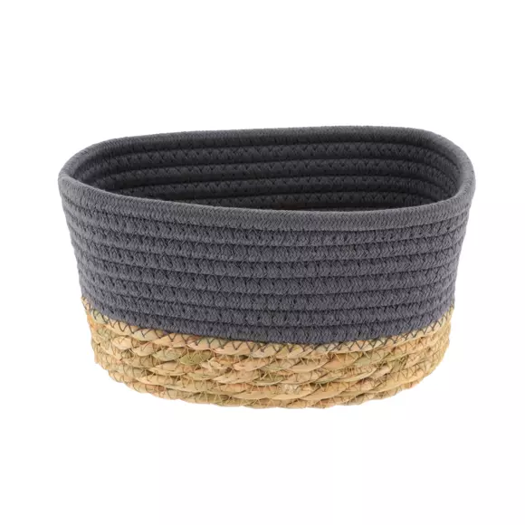 Eminza Lot De 3 Paniers De Rangement (H13 Cm) Timeless Gris