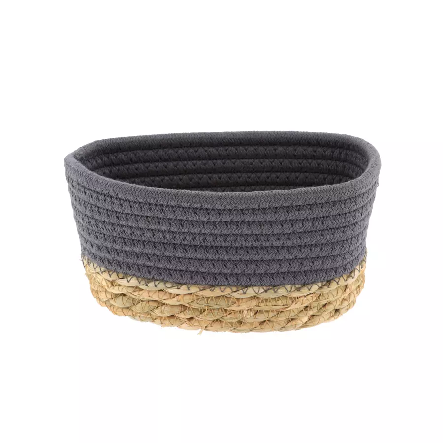 Eminza Lot De 3 Paniers De Rangement (H13 Cm) Timeless Gris