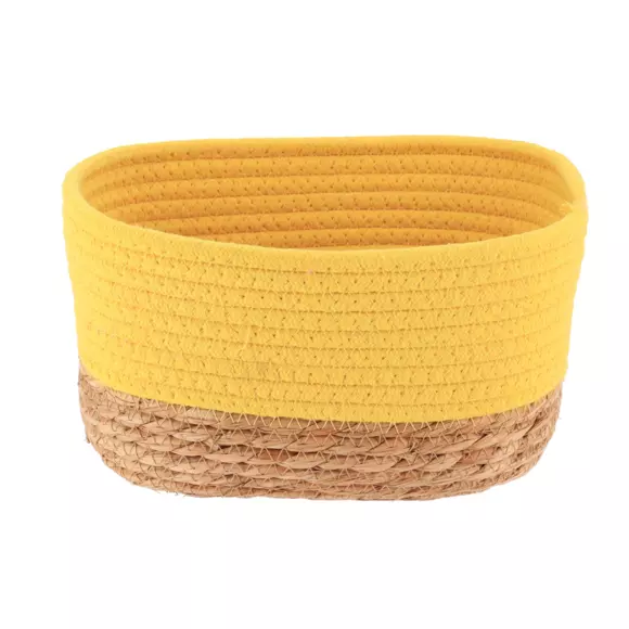 Eminza Lot De 3 Paniers De Rangement (H13 Cm) Timeless Jaune Moutarde
