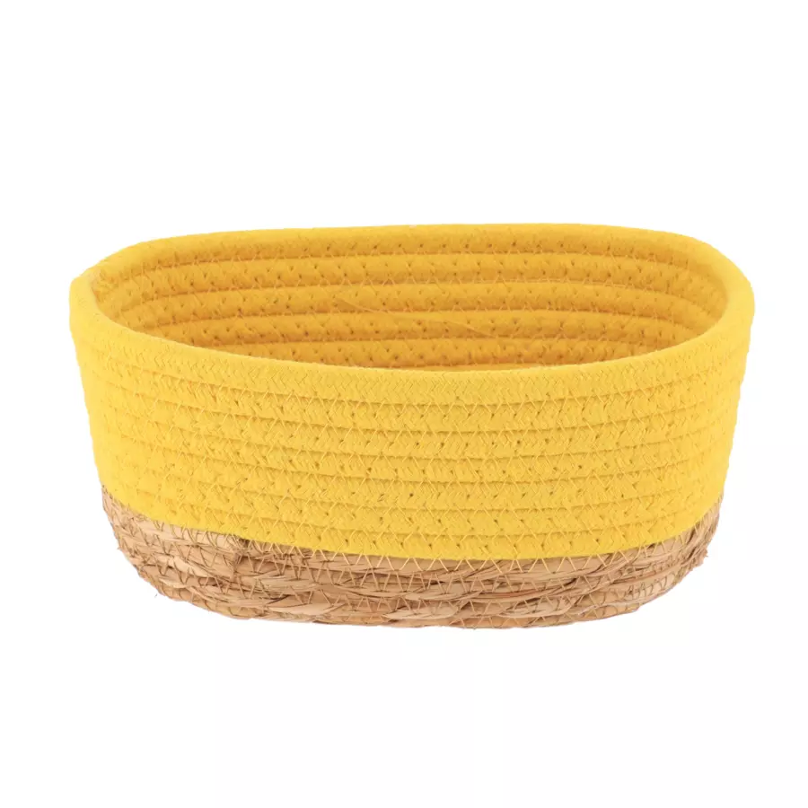 Eminza Lot De 3 Paniers De Rangement (H13 Cm) Timeless Jaune Moutarde