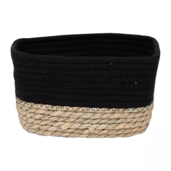 Eminza Lot De 3 Paniers De Rangement (H13 Cm) Timeless Noir