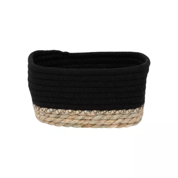 Eminza Lot De 3 Paniers De Rangement (H13 Cm) Timeless Noir