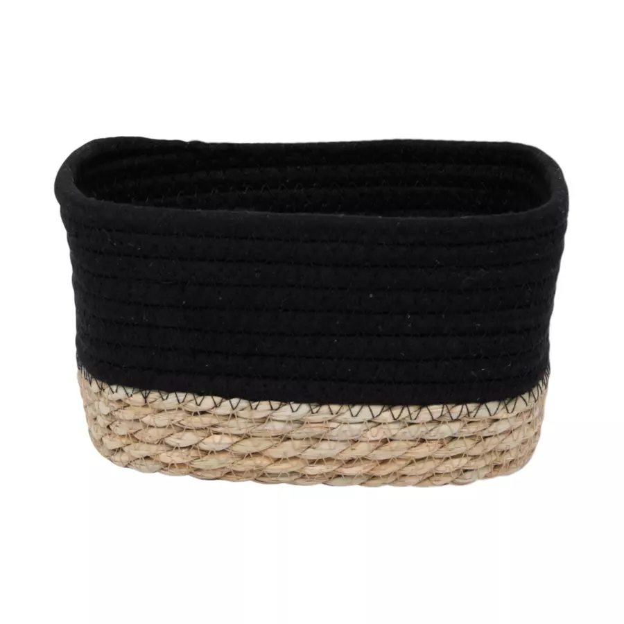 Eminza Lot De 3 Paniers De Rangement (H13 Cm) Timeless Noir