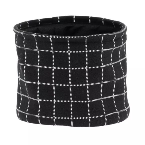 Eminza Lot De 3 Paniers De Rangement (H17 Cm) Carreaux Noir