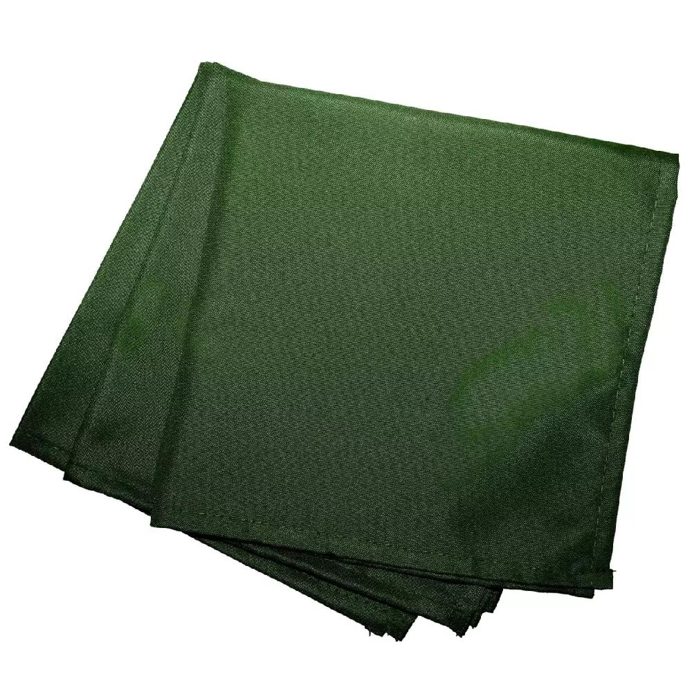 eminza Lot de 3 serviettes (40 x 40 cm) Essentiel Vert kaki