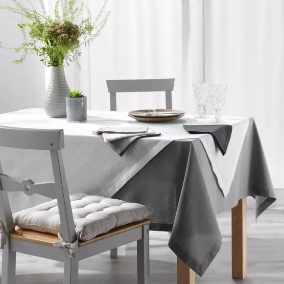 Eminza Lot De 3 Serviettes Coton (40 X 40 Cm) Charline Blanc