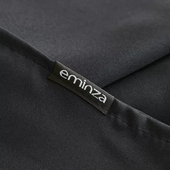 Eminza Lot De 3 Serviettes De Table Polyester (40 X 40 Cm) Elise Noires