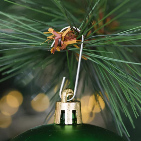 Eminza Lot De 30 Boules De Noël Assorties New Alpine Vert Sapin