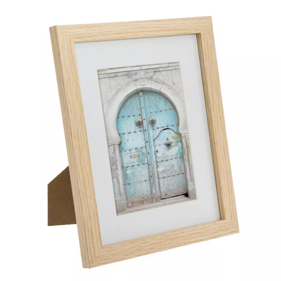 Eminza Lot De 5 Cadres Photo En Bois Ethnique Naturel