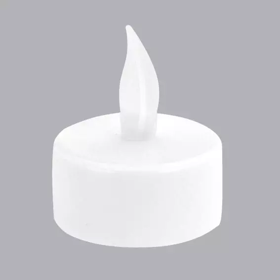 Eminza Lot De 6 Bougies LED Vacillantes Chauffe-plat Blanc Chaud