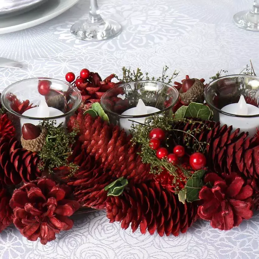 Eminza Lot De 6 Bougies LED Vacillantes Chauffe-plat Blanc Chaud