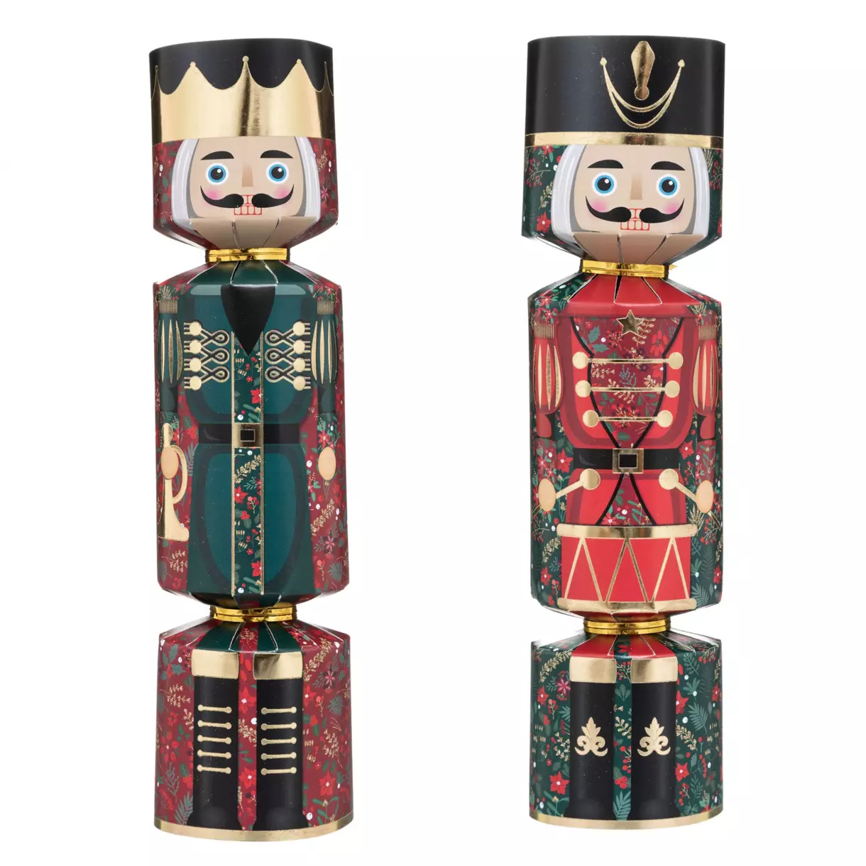 eminza Lot de 6 crackers Casse-Noisette Multicolore