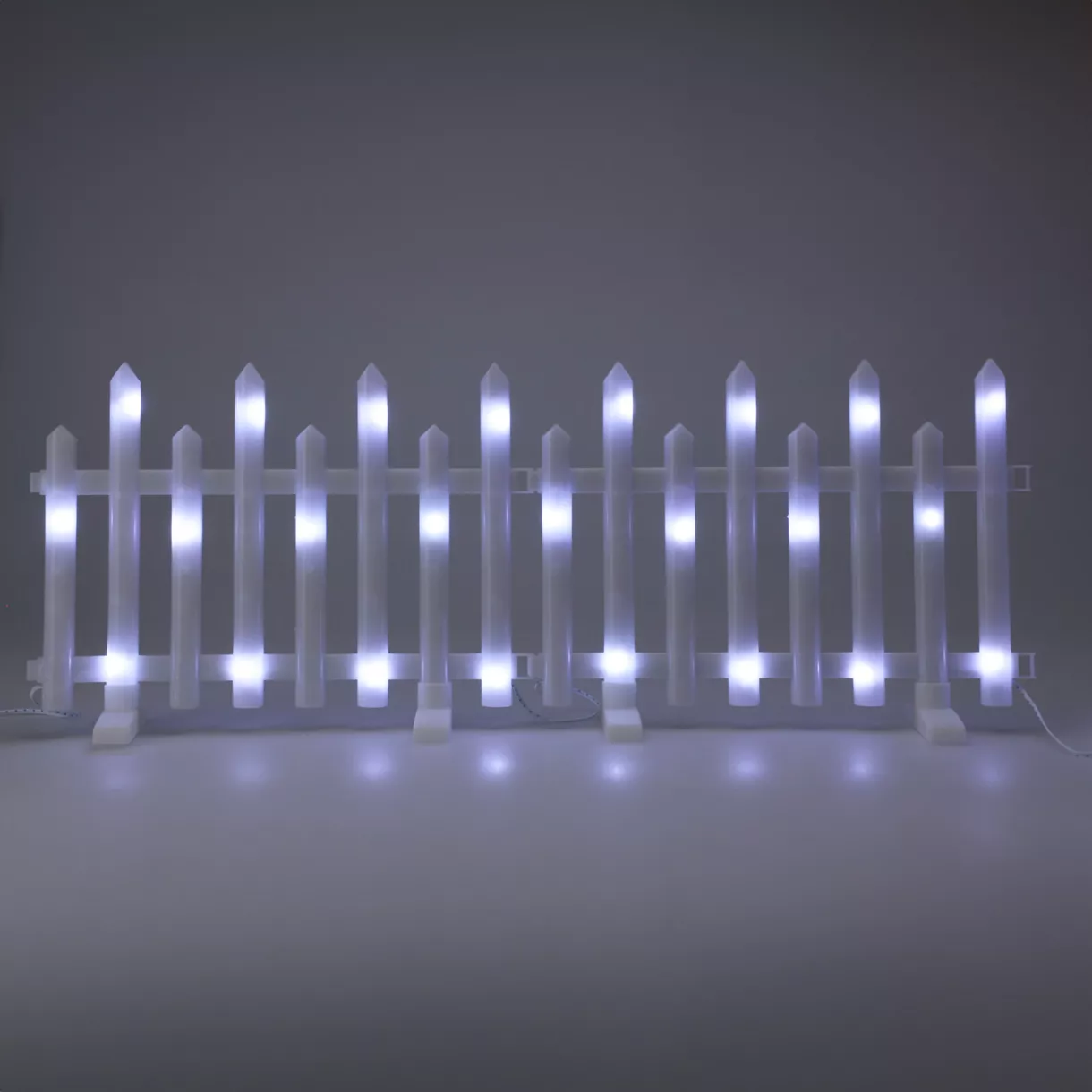 eminza Lot de 8 barrières lumineuses 192 LED (2 80 m x H25 cm) Féerie Blanc froid