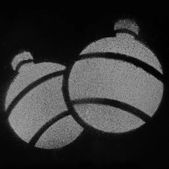 Eminza Lot De 8 Pochoirs Noël Et 1 Bombe à Neige 150 Ml - Blanc