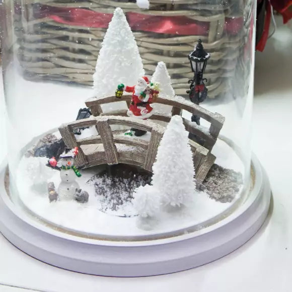 Eminza Lot De 9 Sapins Blanc Pour Aménager Un Village