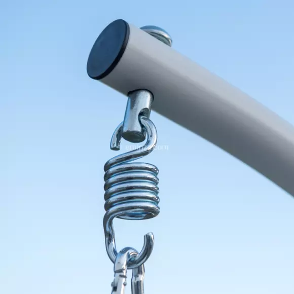 Eminza Loveuse Suspendue En Résine Tressée Coral Naturel