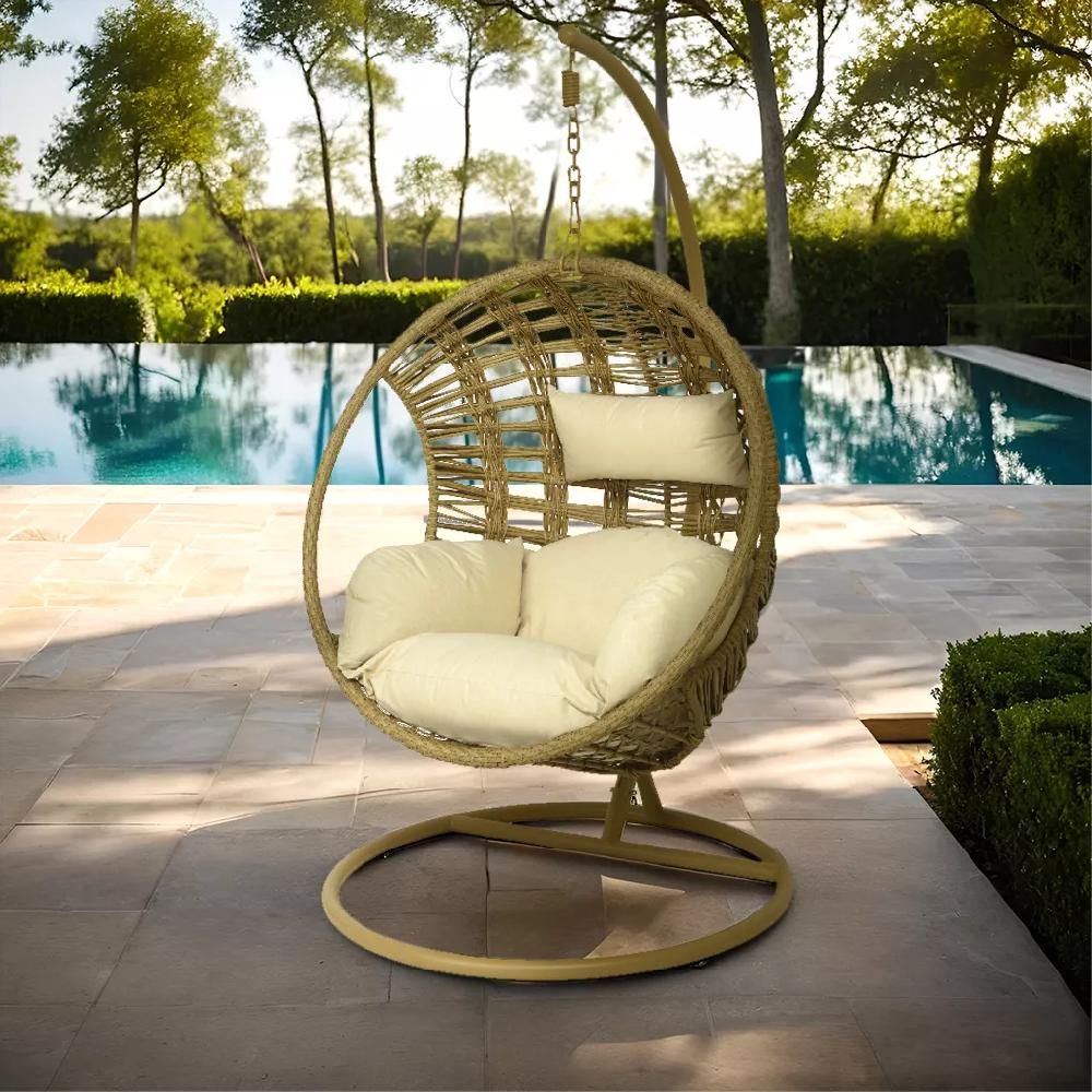 eminza Loveuse suspendue résine tressée Jakarta Naturel