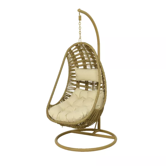 Eminza Loveuse Suspendue Résine Tressée Manila Naturel