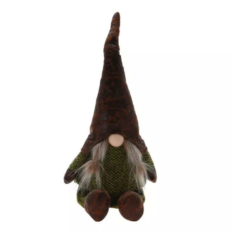 eminza Lutin de Noël lumineux (H50 cm) Hector en forêt