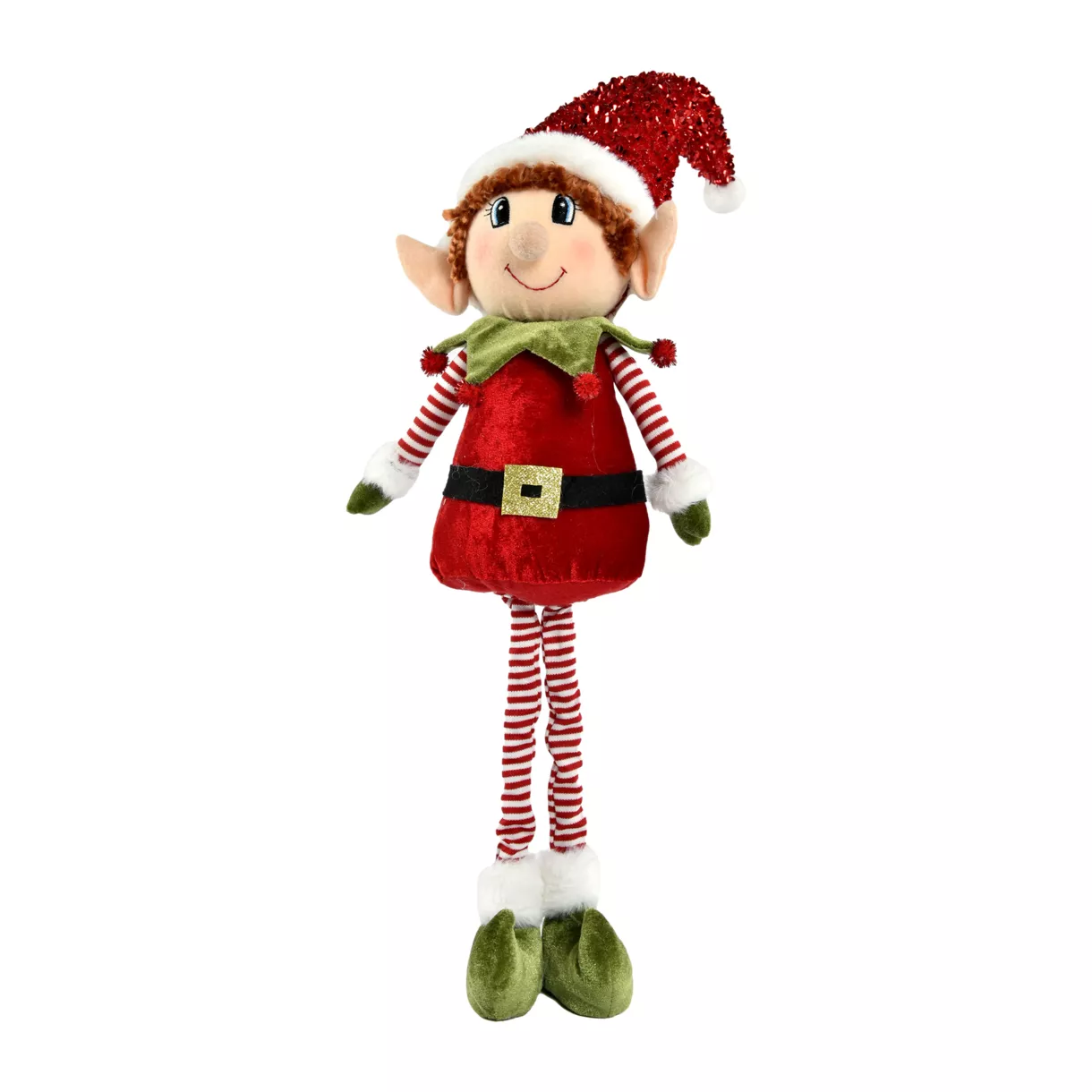 eminza Lutin farceur longues jambes (H50 cm) Pipo en Père Noël