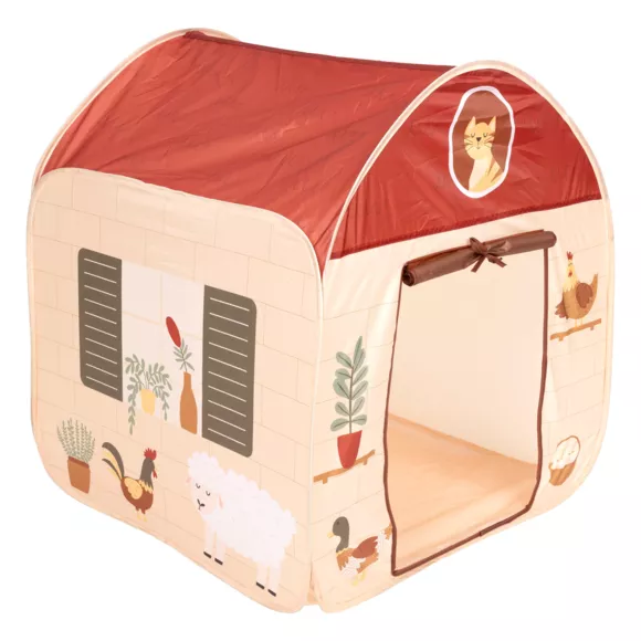 Eminza Maison Pop Up Enfant (H85 Cm) Ferme Multicolore