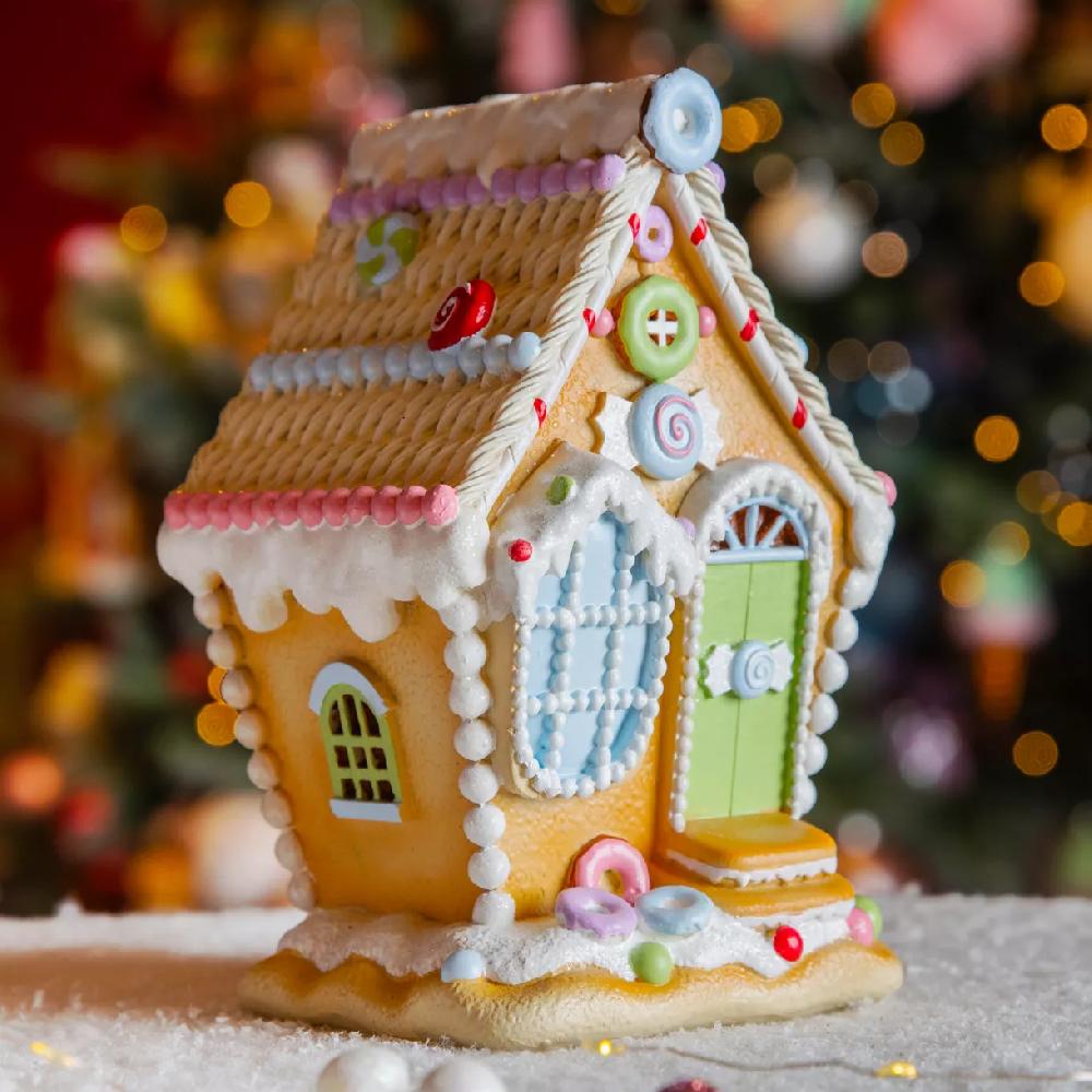 eminza Maisonnette décorative (H19 cm) Friandise sucrée