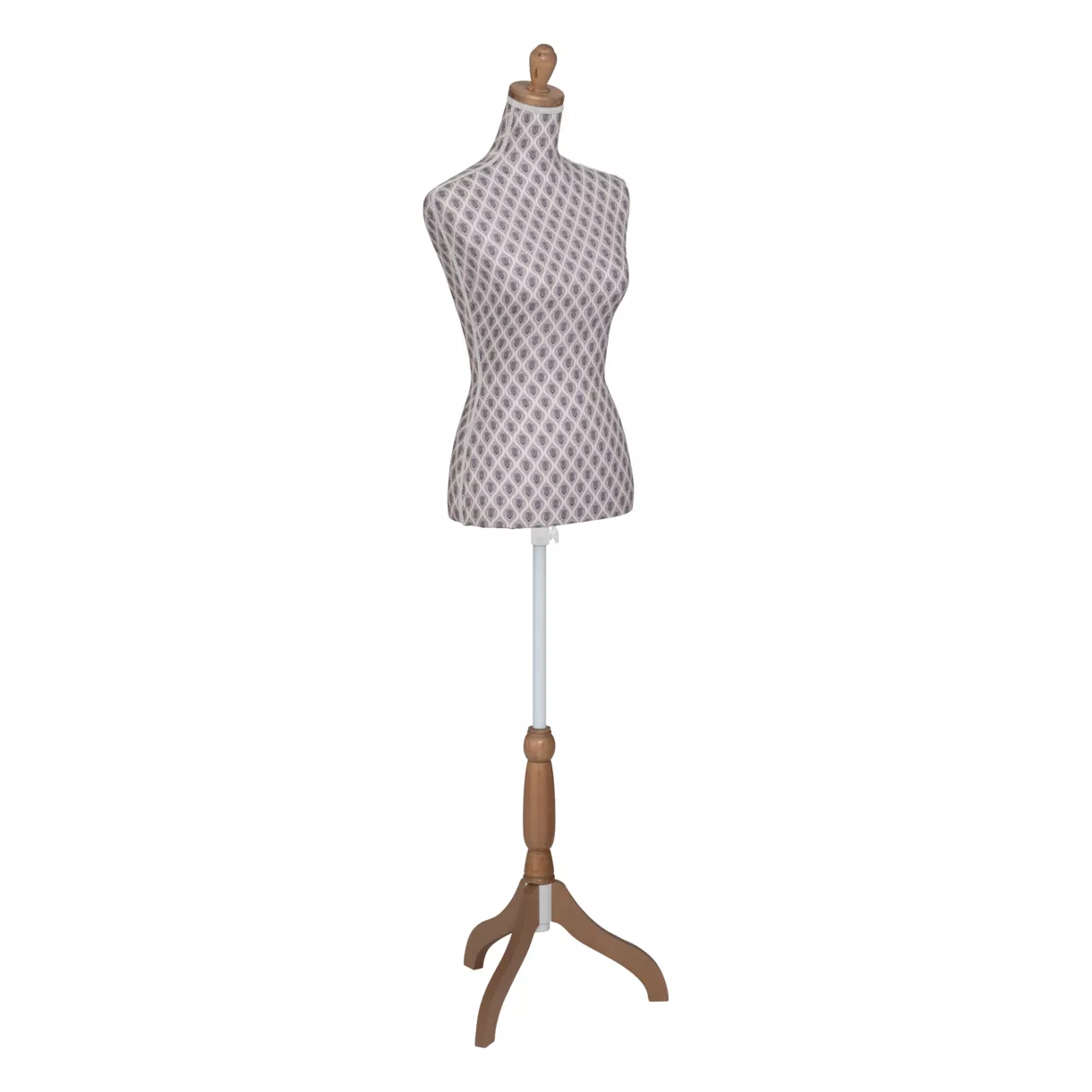 eminza Mannequin Buste en bois décoratif (H160 cm) Little cottage Violet