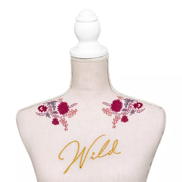 Eminza Mannequin Buste En Bois Décoratif (H160 Cm) Wild Romance