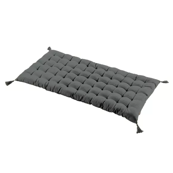 Eminza Matelas De Sol Coton (120 X 60 Cm) Pixel Gris Anthracite