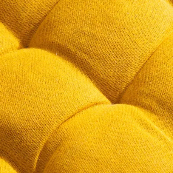 Eminza Matelas De Sol Coton (120 X 60 Cm) Pixel Jaune Moutarde