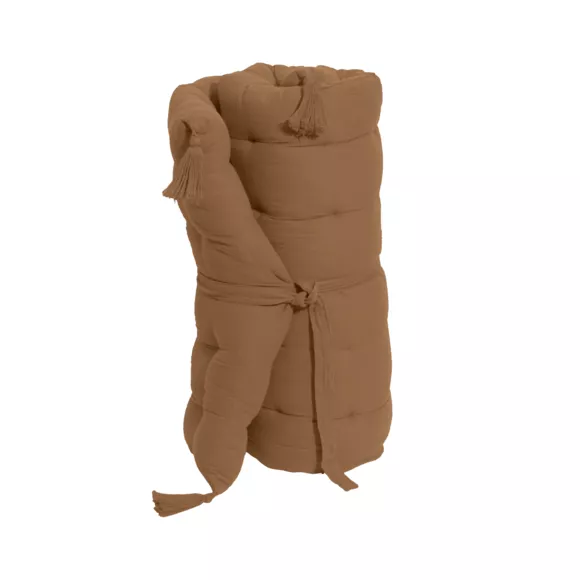Eminza Matelas De Sol Gaze De Coton (60 X 120 Cm) Gaïa Camel