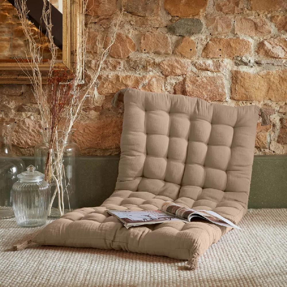 eminza Matelas de sol gaze de coton (60 x 120 cm) Gaïa Ficelle